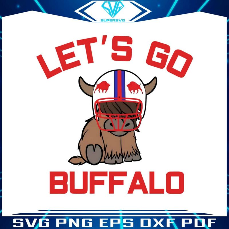 lets-go-buffalo-nfl-highland-cow-football-png