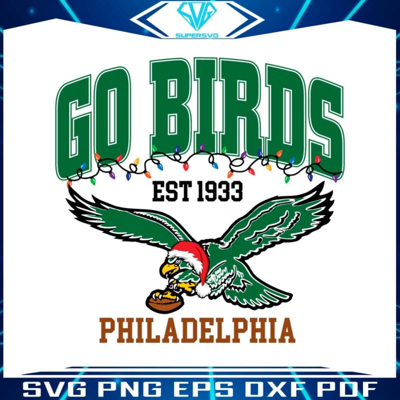 go-birlds-philadelphia-christmas-svg-digital-download