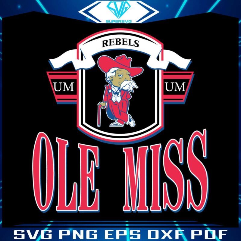 vintage-90s-ole-miss-rebels-university-ncaa-svg