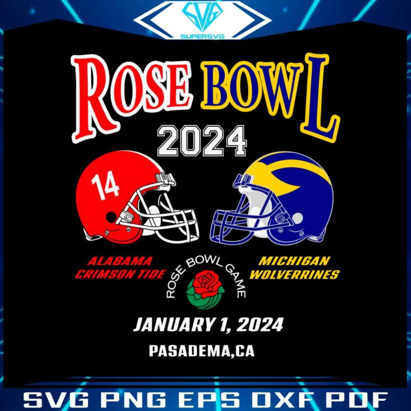 rose-bowl-2024-alabama-vs-michigan-football-svg