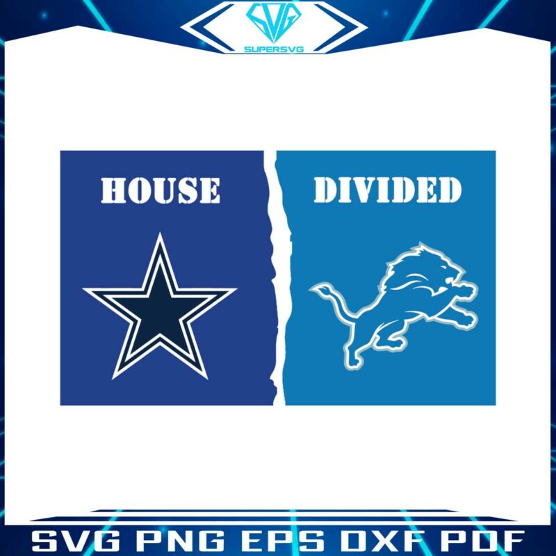 dallas-cowboys-vs-detroit-lions-house-divided-svg