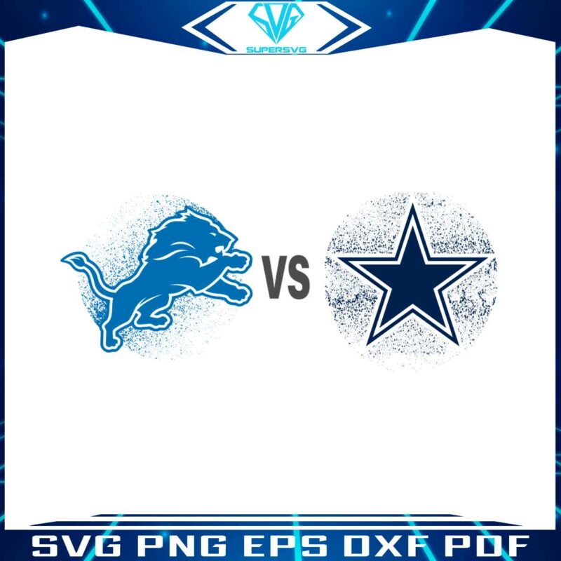 detroit-lions-vs-dallas-cowboys-football-svg