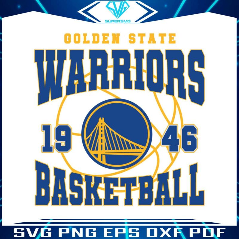 golden-state-warriors-1946-basketball-svg