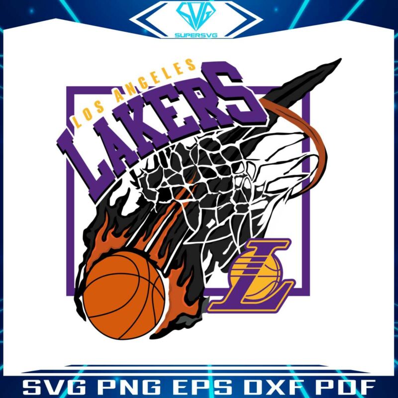 los-angeles-lakers-basketball-svg