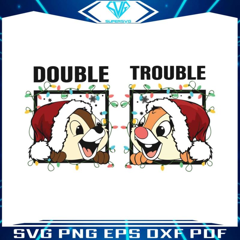 couples-chip-n-dale-double-trouble-christmas-light-svg-file