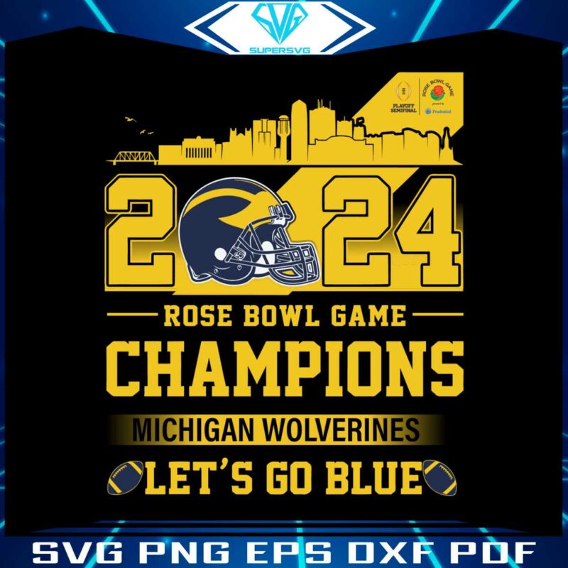 2024-rose-bowl-game-champions-michigan-svg