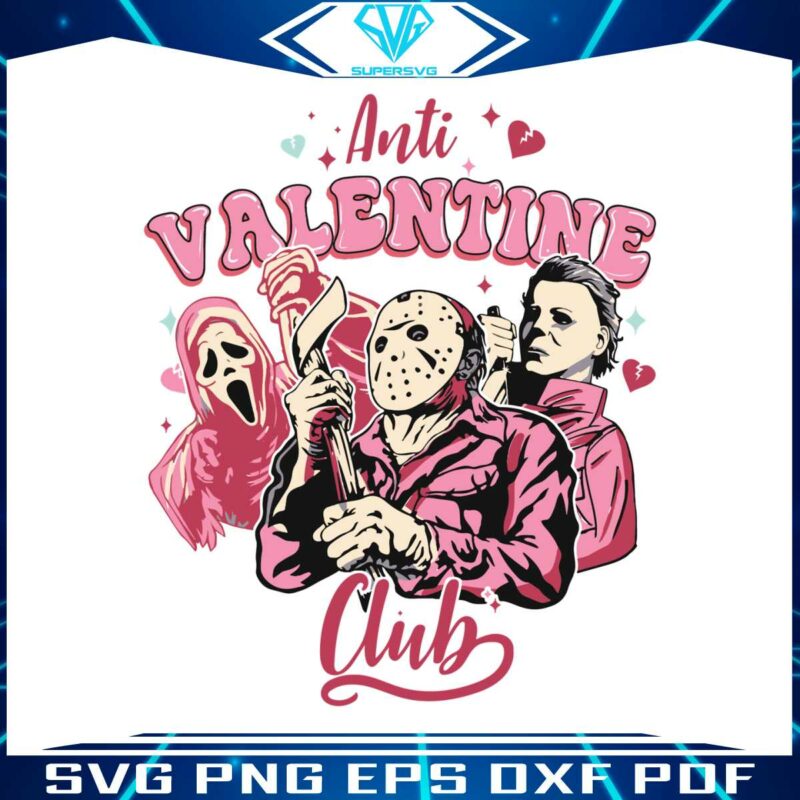 anti-valentine-club-ghostface-svg