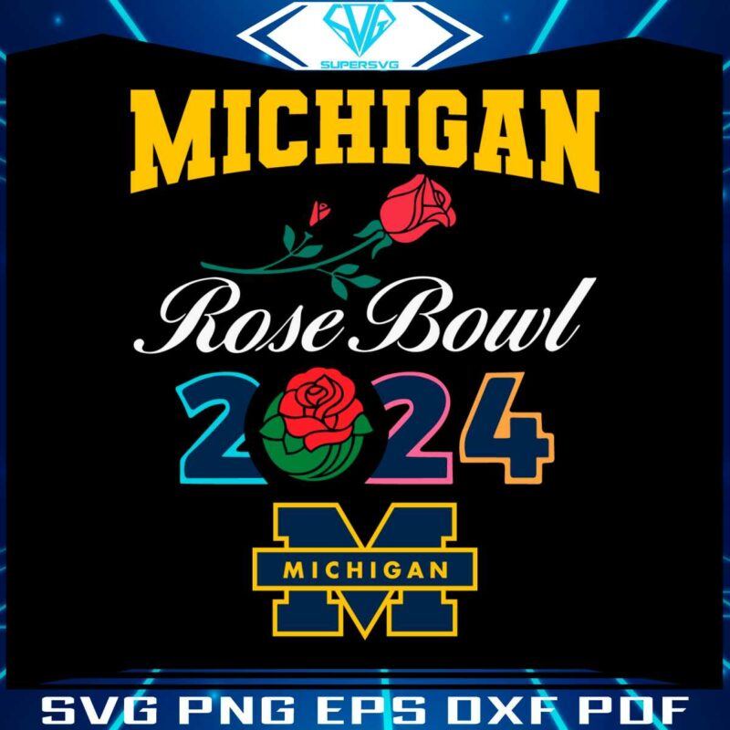 michigan-rose-bowl-2024-football-svg-digital-download