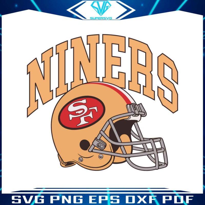 san-francisco-49ers-niners-helmet-svg