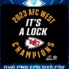 2023-afc-west-champions-its-a-lock-svg