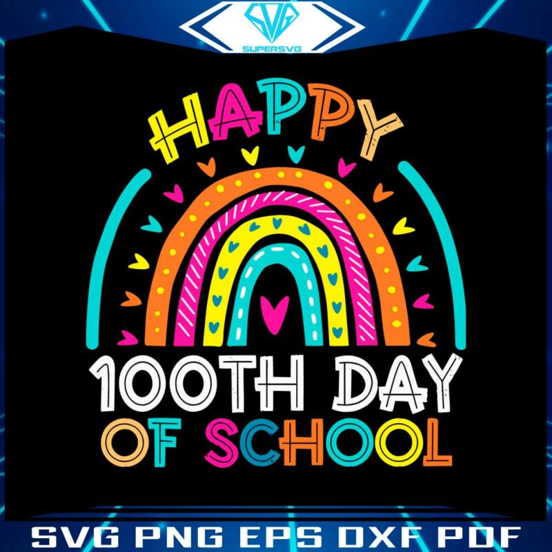 happy-100th-days-of-school-rainbow-svg