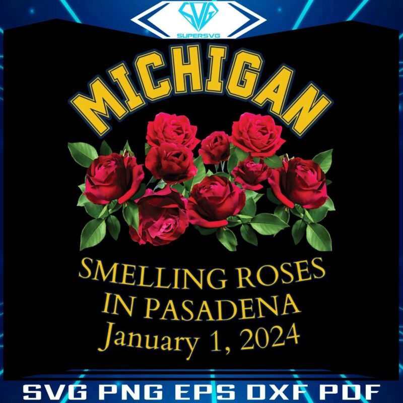 michigan-wolverines-smelling-roses-in-pasadena-png