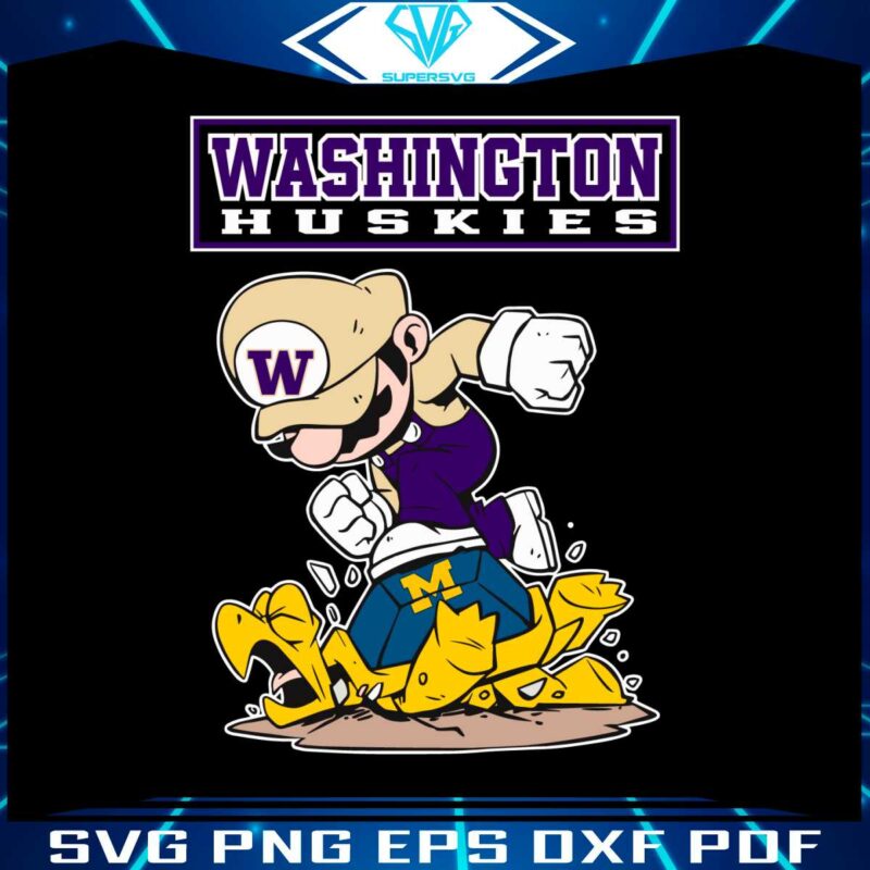 mario-washington-huskies-stomp-on-michigan-svg