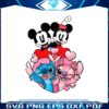 mickey-minnie-and-stitch-angel-heart-png