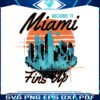 retro-welcome-to-miami-fins-up-svg