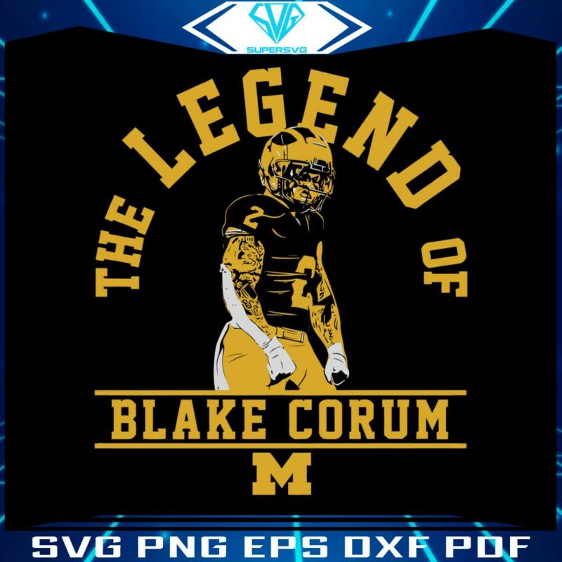 michigan-football-the-legend-of-blake-corum-svg