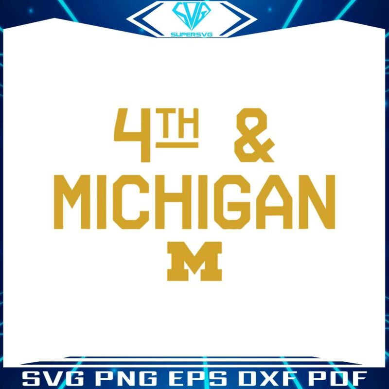 4th-and-michigan-ncaa-football-svg