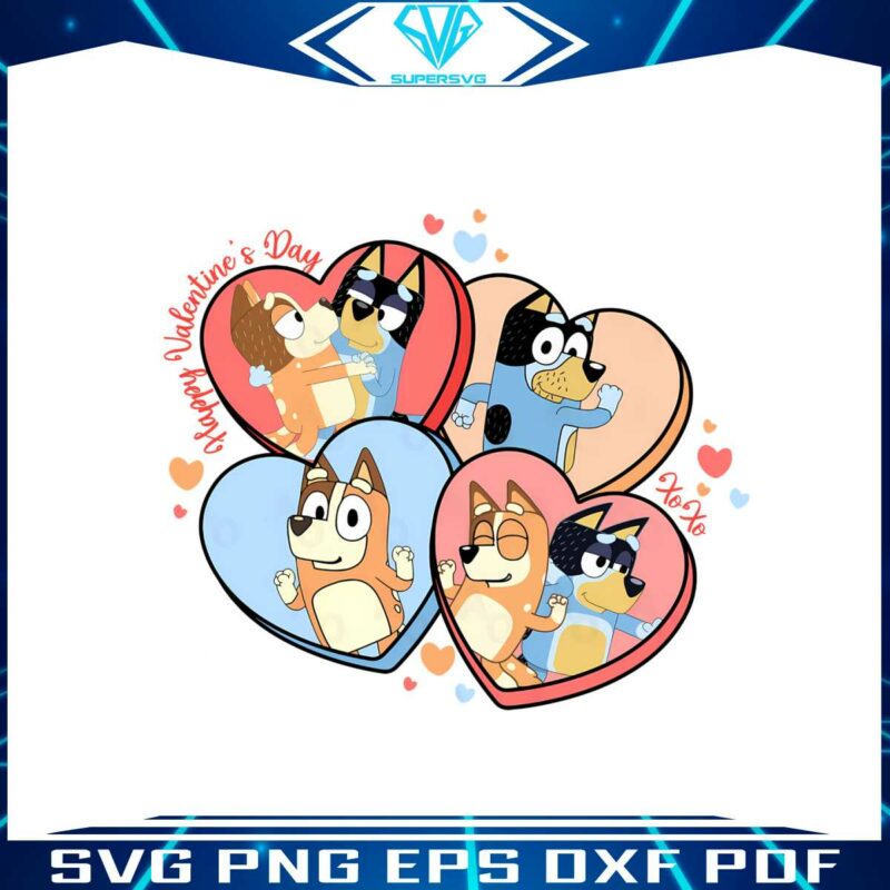 valentine-mom-and-dad-bluey-xoxo-png