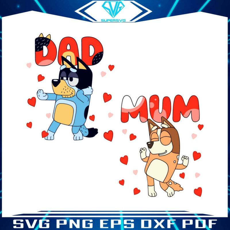 bluey-mum-dad-valentine-couple-svg