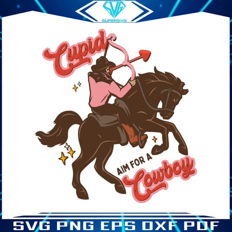 cupid-aim-for-a-cowboy-valentine-svg