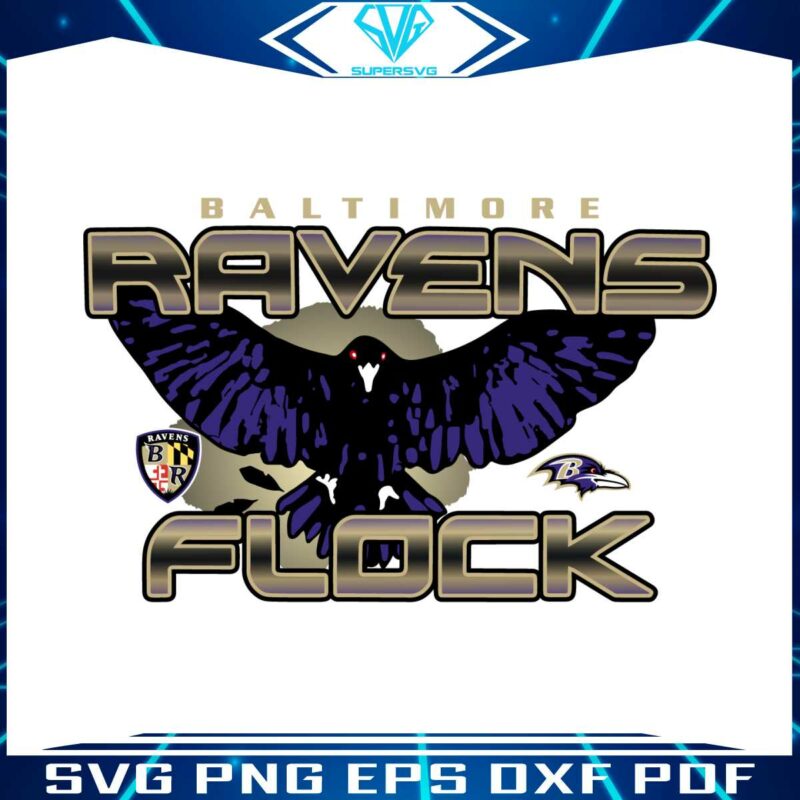 baltimore-ravens-flock-svg-digital-download