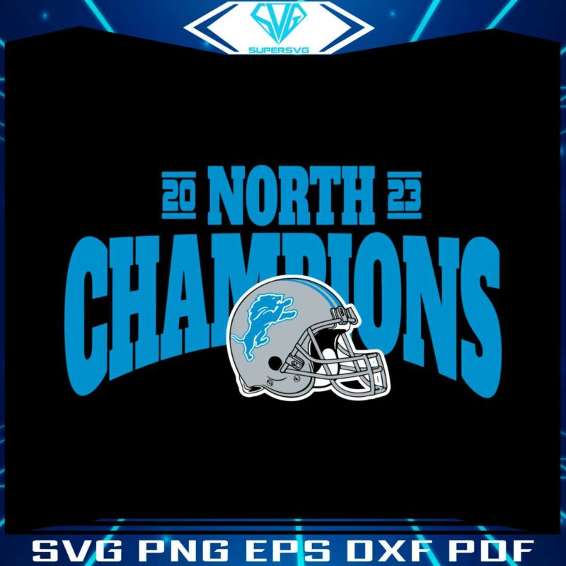 north-champions-2023-helmet-detroit-lions-svg