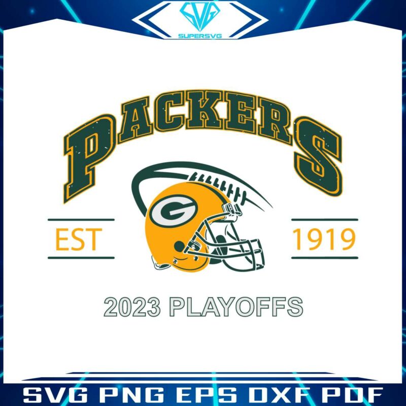 green-bay-packers-1919-football-2023-playoffs-svg