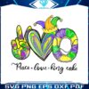 peace-love-king-cake-mardi-gras-png