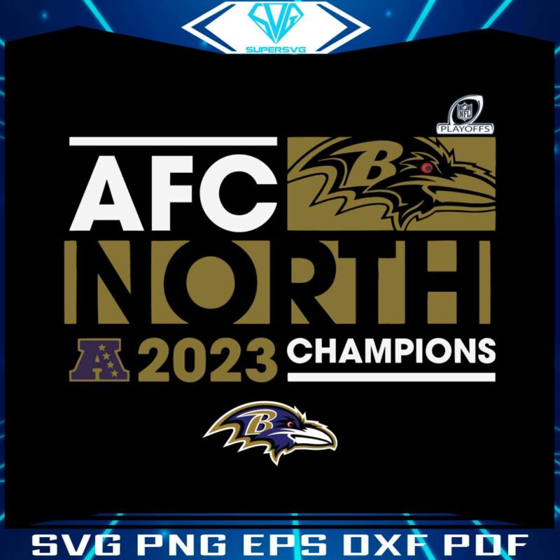 baltimore-ravens-2023-afc-north-division-champions-svg