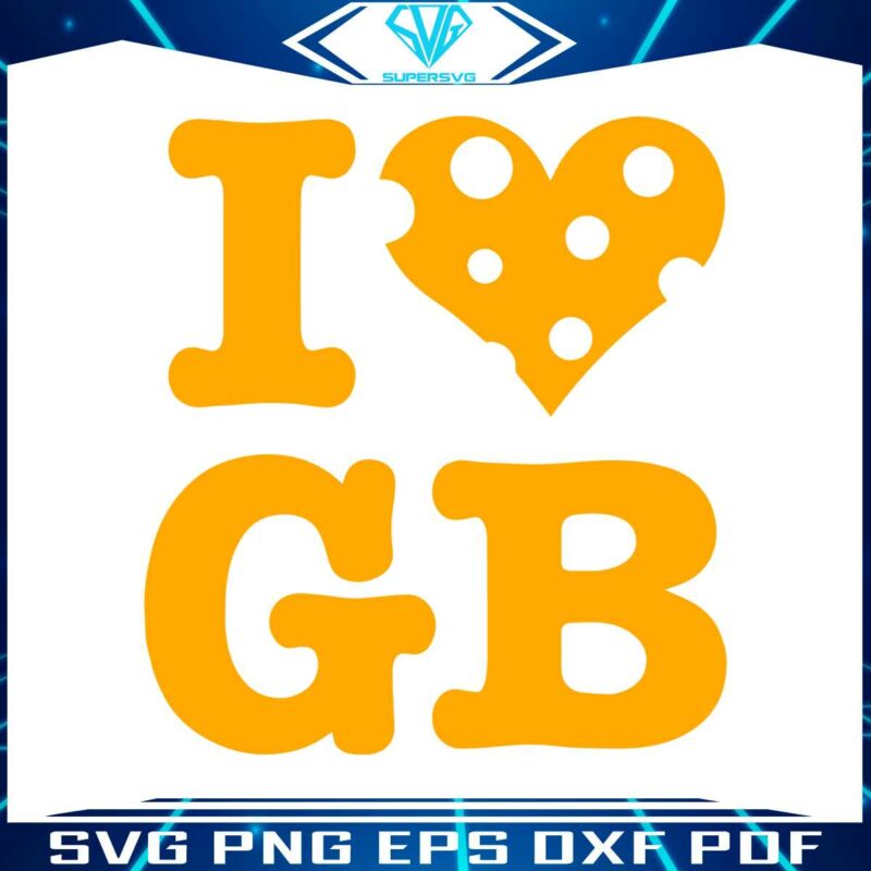 i-heart-gb-green-bay-packers-football-svg