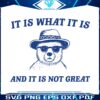 it-is-what-it-is-and-it-is-not-great-meme-svg