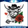 highland-cow-rose-valentine-svg