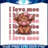 valentine-highland-cow-western-i-love-you-png