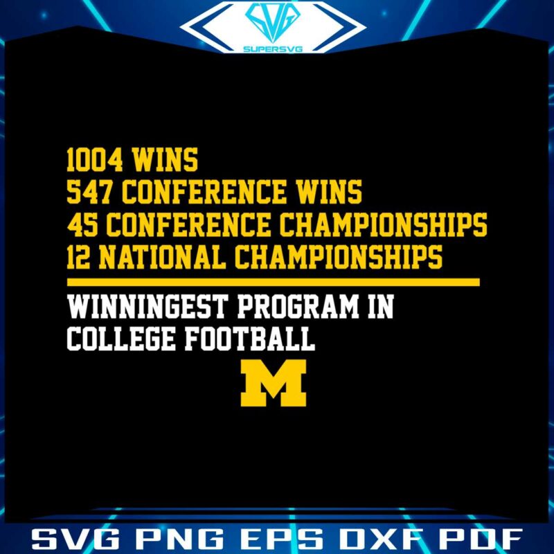 winningest-program-national-champions-michigan-football-svg