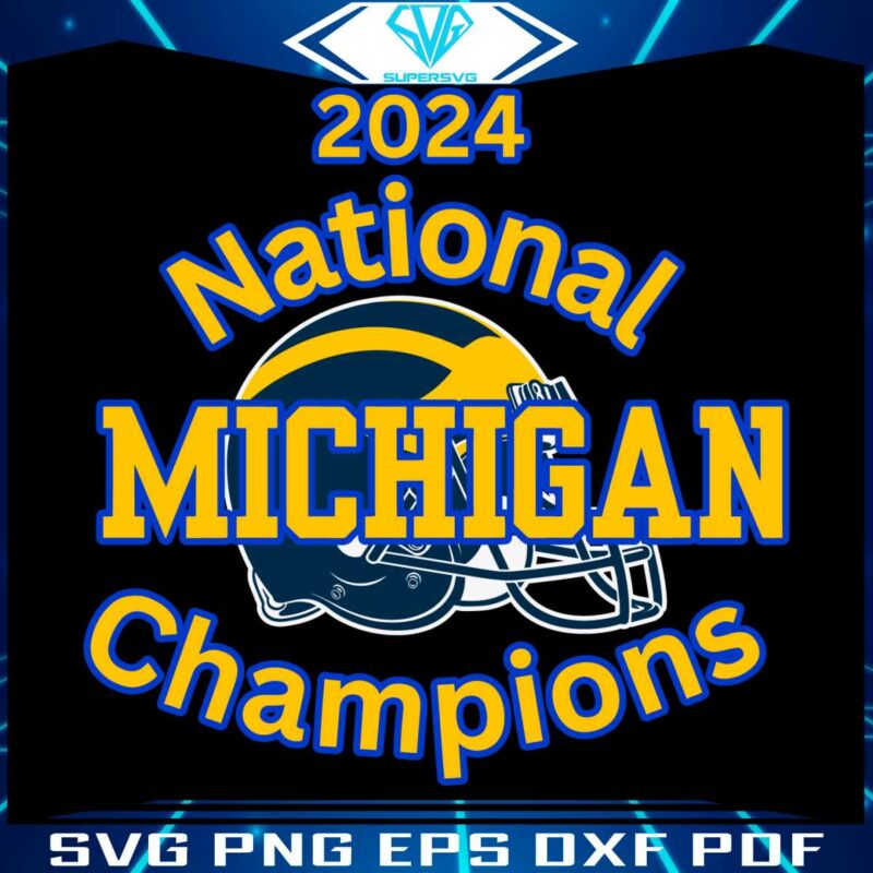 football-national-championship-michigan-svg