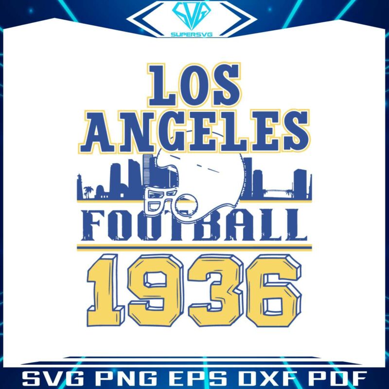 los-angeles-football-1936-skyline-svg