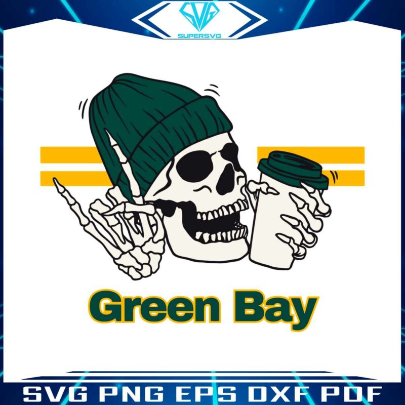 skeleton-green-bay-packers-football-svg