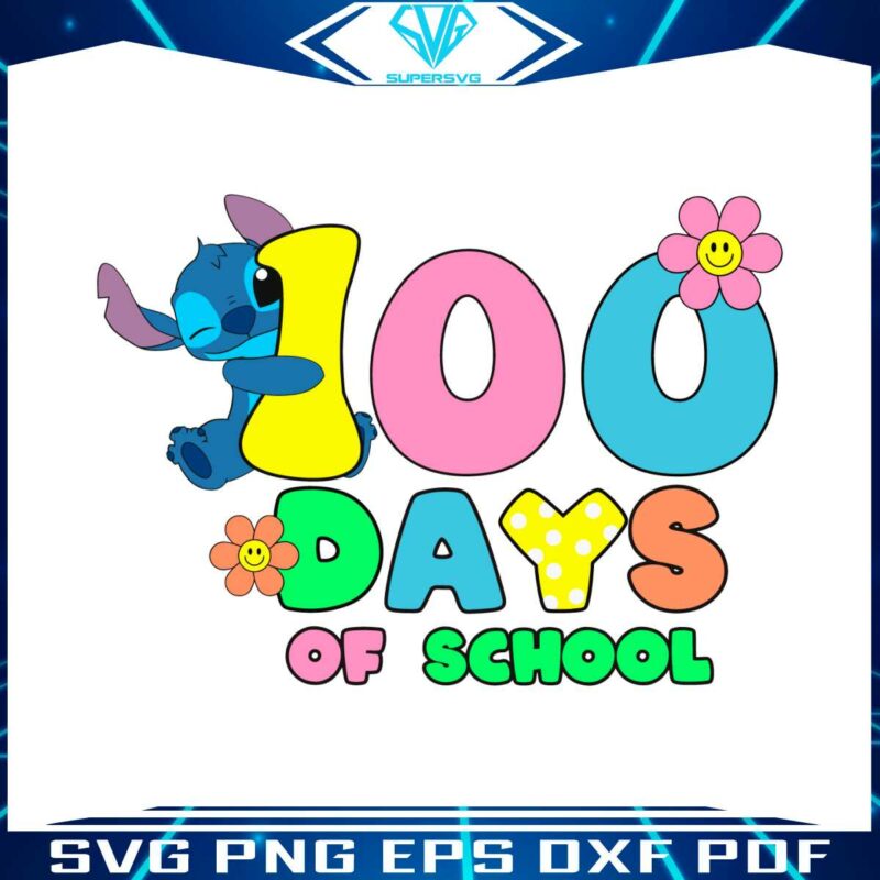 floral-100-days-of-school-stitch-svg