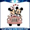 vintage-mickey-and-minnie-love-car-svg