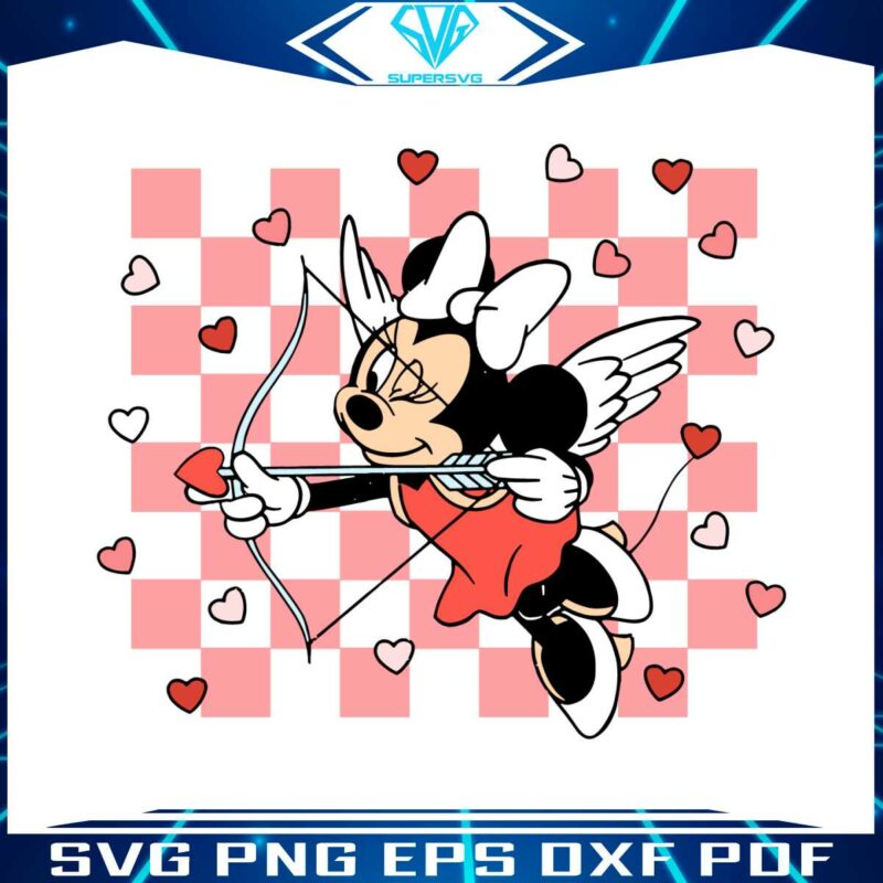 minnie-checkered-disney-valentine-svg