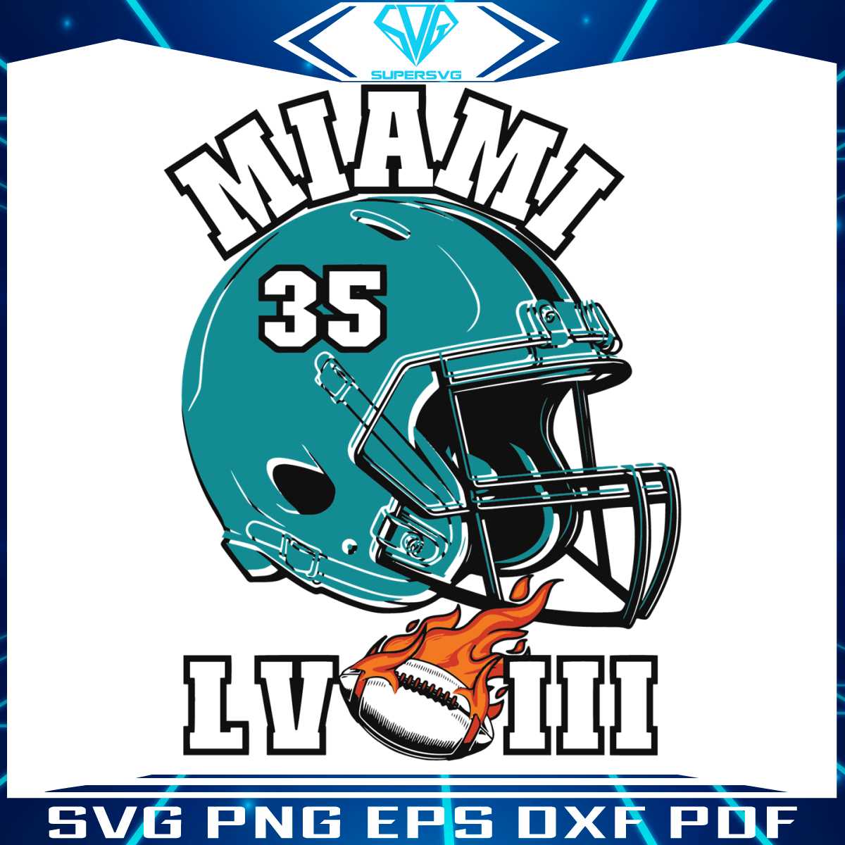 super-bowl-lviii-miami-football-helmet-svg