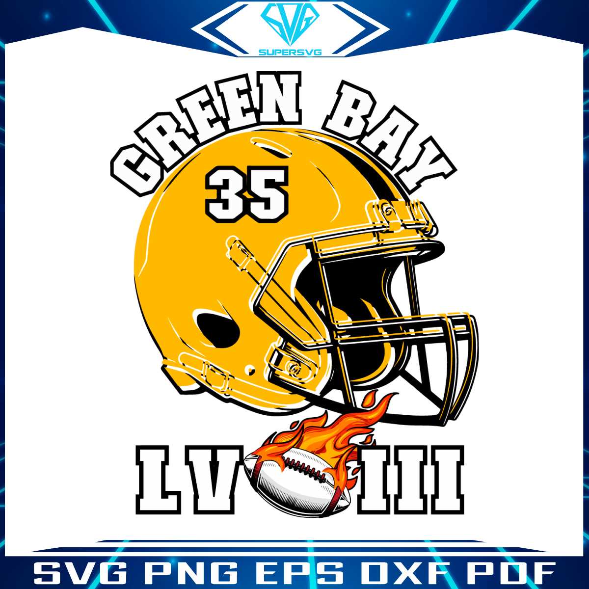 super-bowl-lviii-green-bay-football-helmet-svg