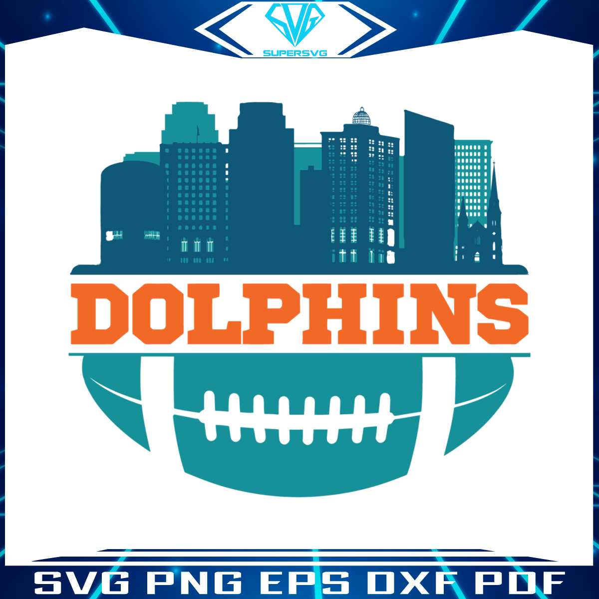 nfl-dolphins-football-skyline-svg