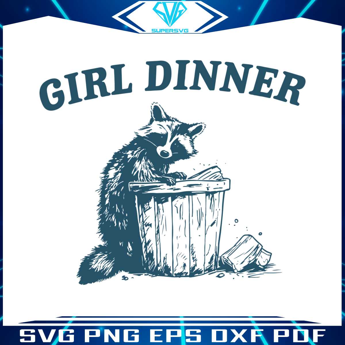 girl-dinner-raccoon-trash-meme-svg