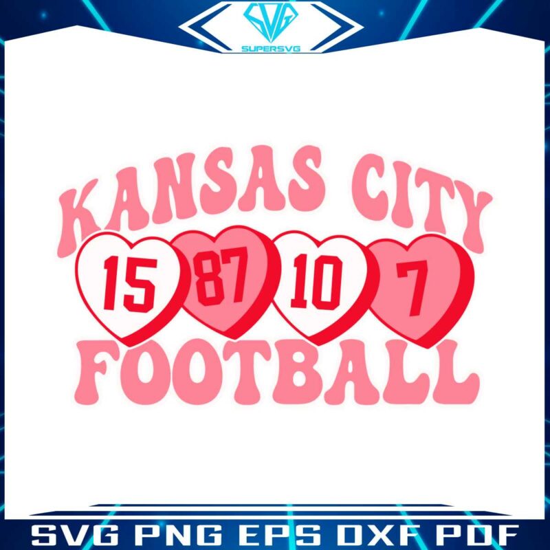 valentine-kansas-city-football-hearts-svg-digital-download