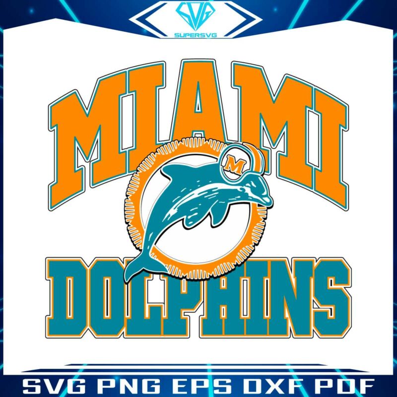 retro-miami-dolphins-football-svg-digital-download