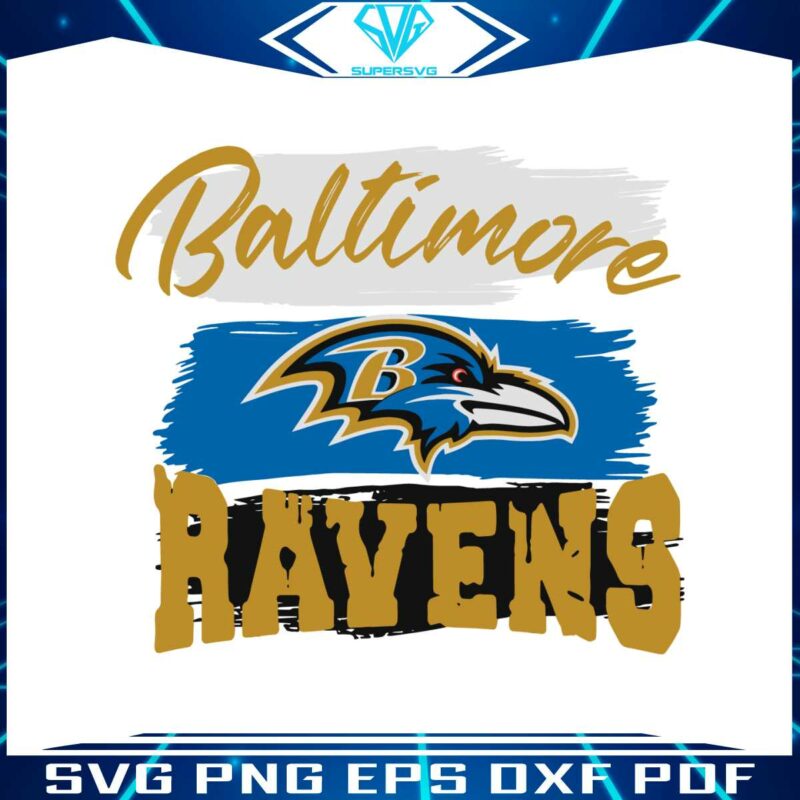 baltimore-ravens-team-nfl-football-svg