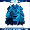 lion-blue-mascot-detroit-lions-svg