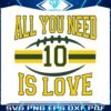 all-you-need-is-love-green-bay-svg