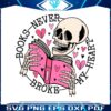 books-never-broke-my-heart-skeleton-svg
